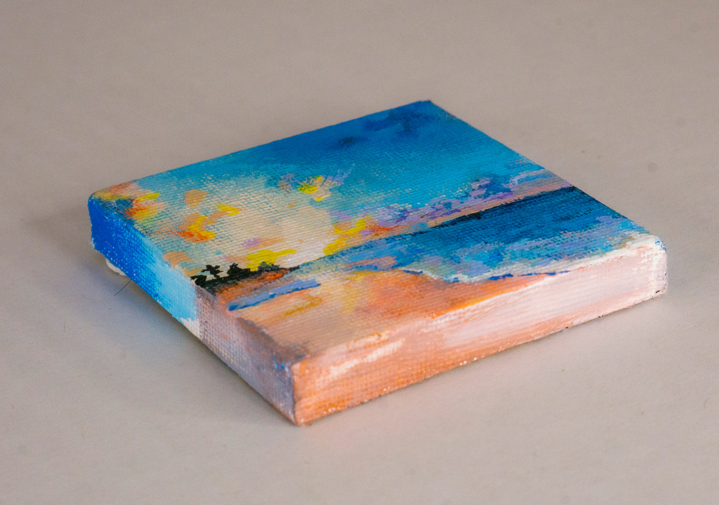 A Tiny Beach Side View Original Artwork