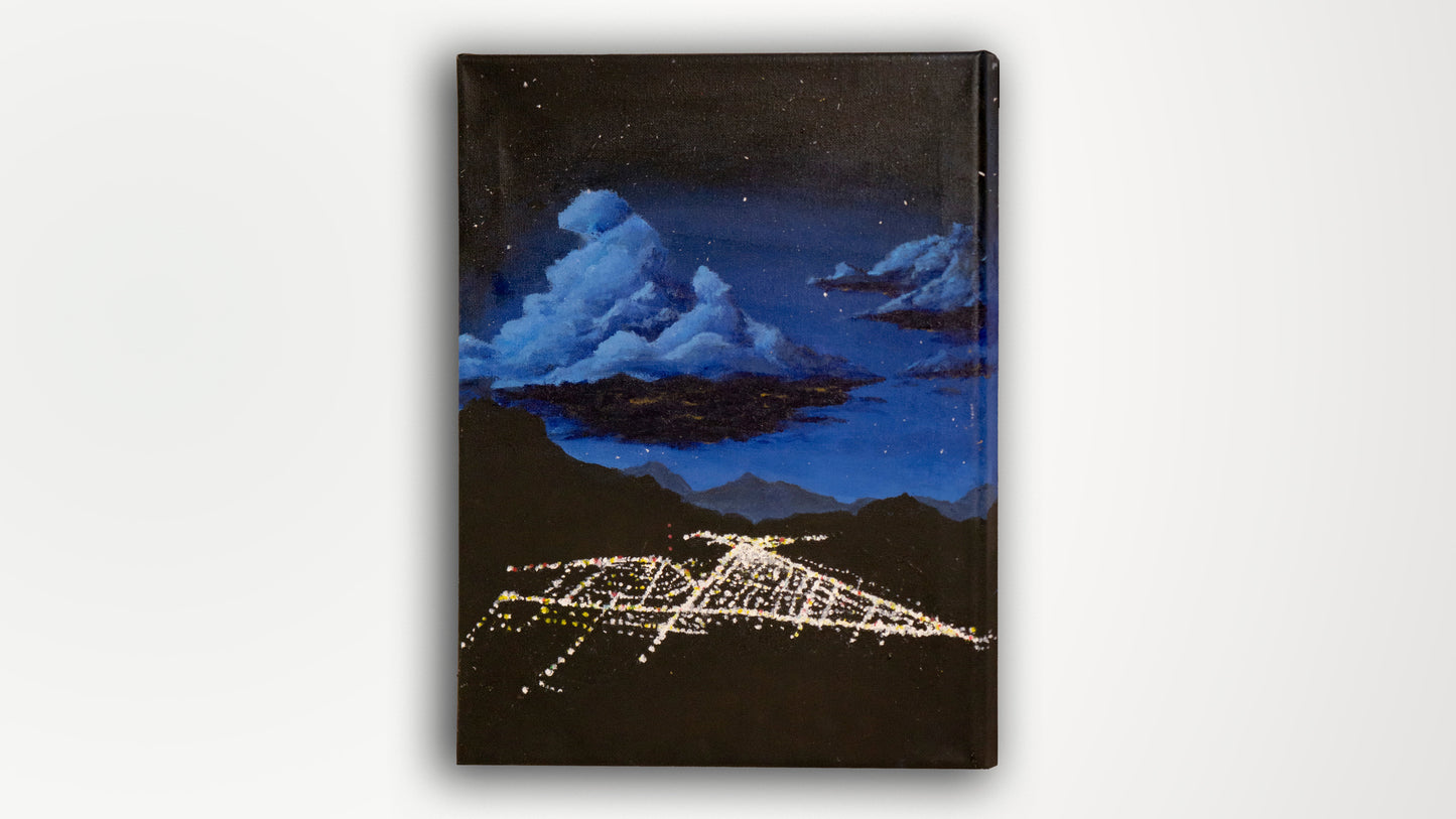 A City In The Rockies Original Artwork