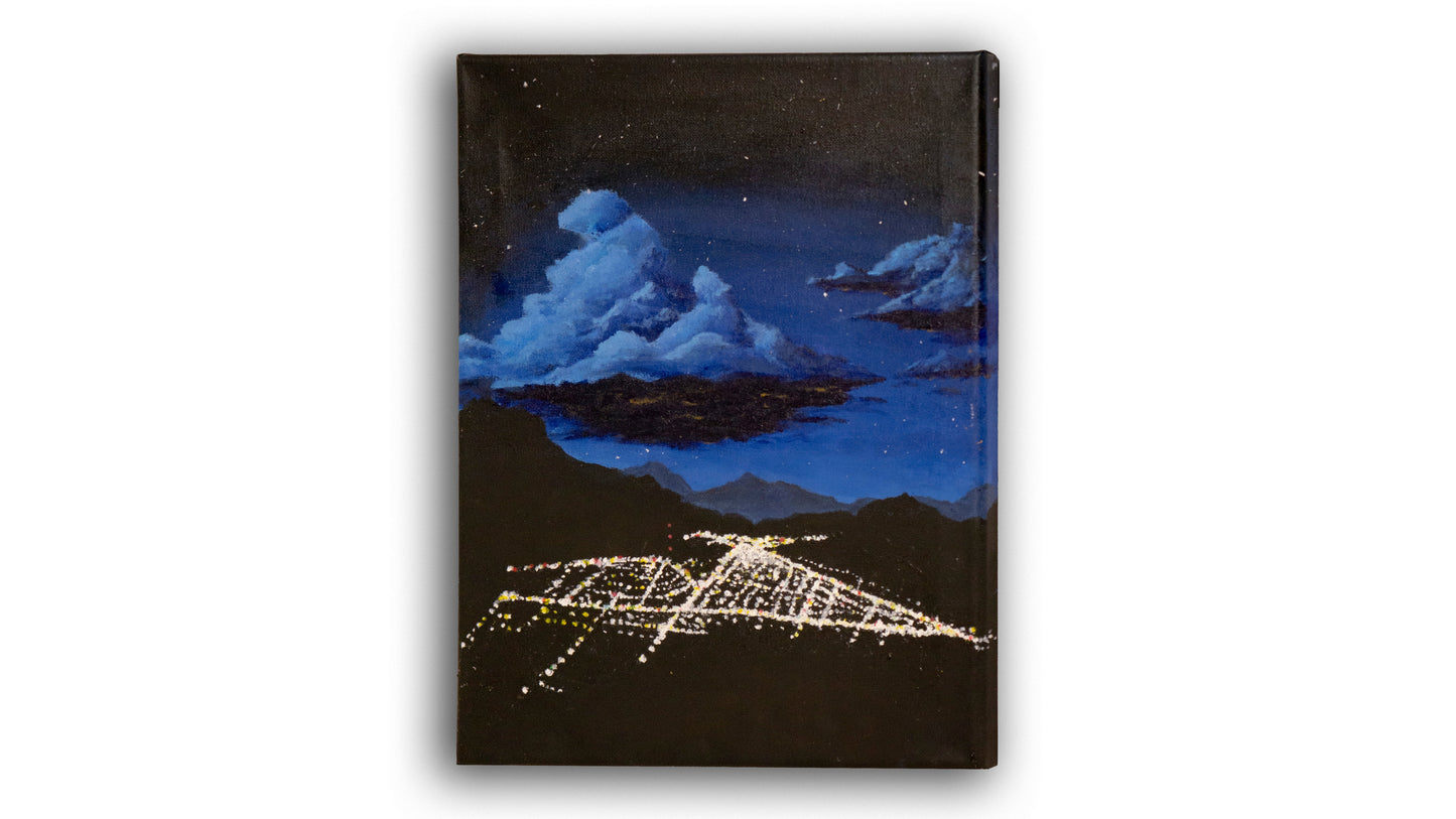 A City In The Rockies Original Artwork