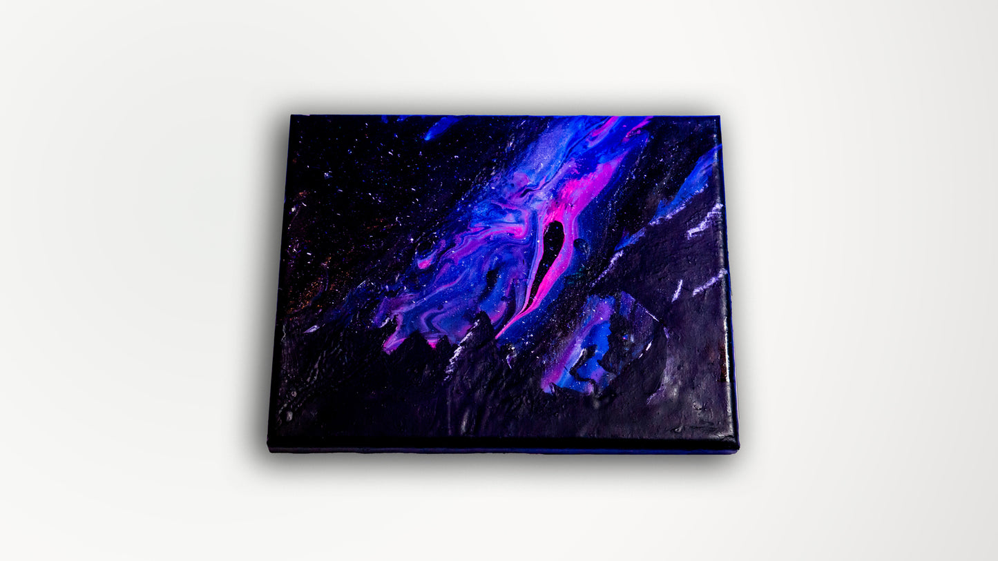 A Midnight Galaxy View Original Artwork