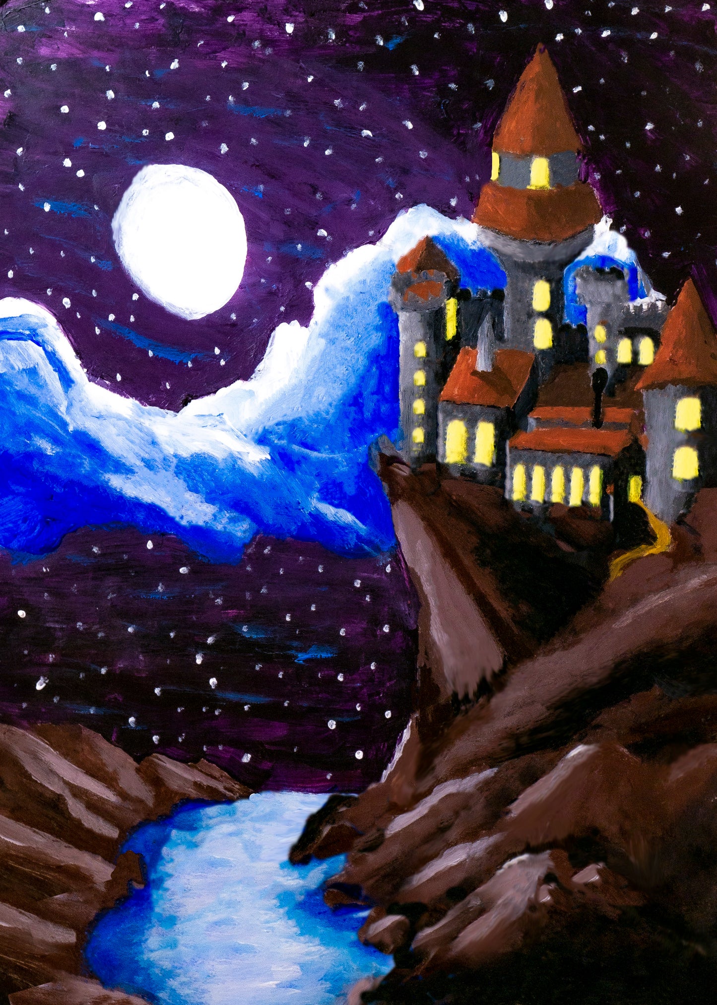 A Moonlit Castle Poster