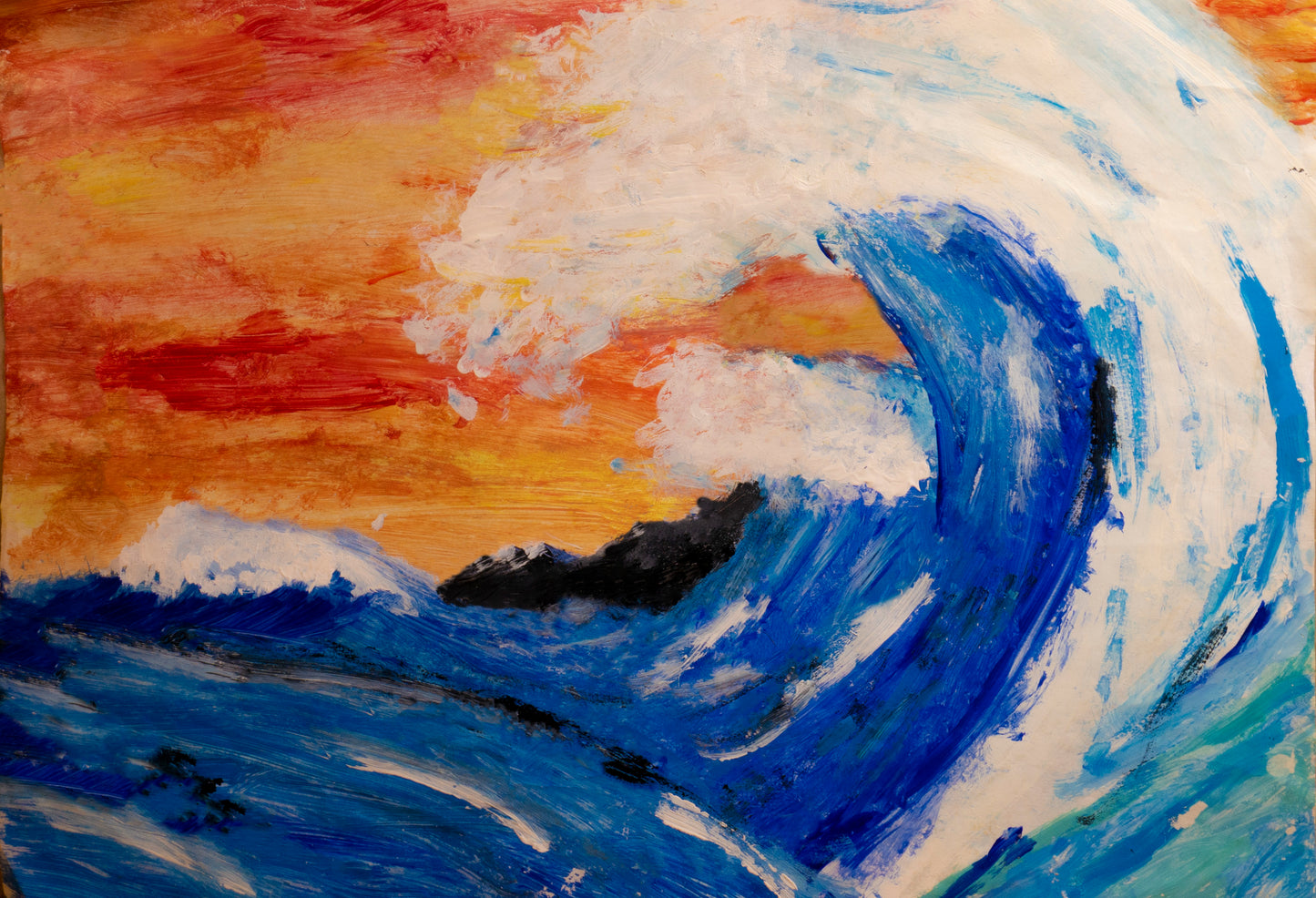 An Impressionists Wave Canvas