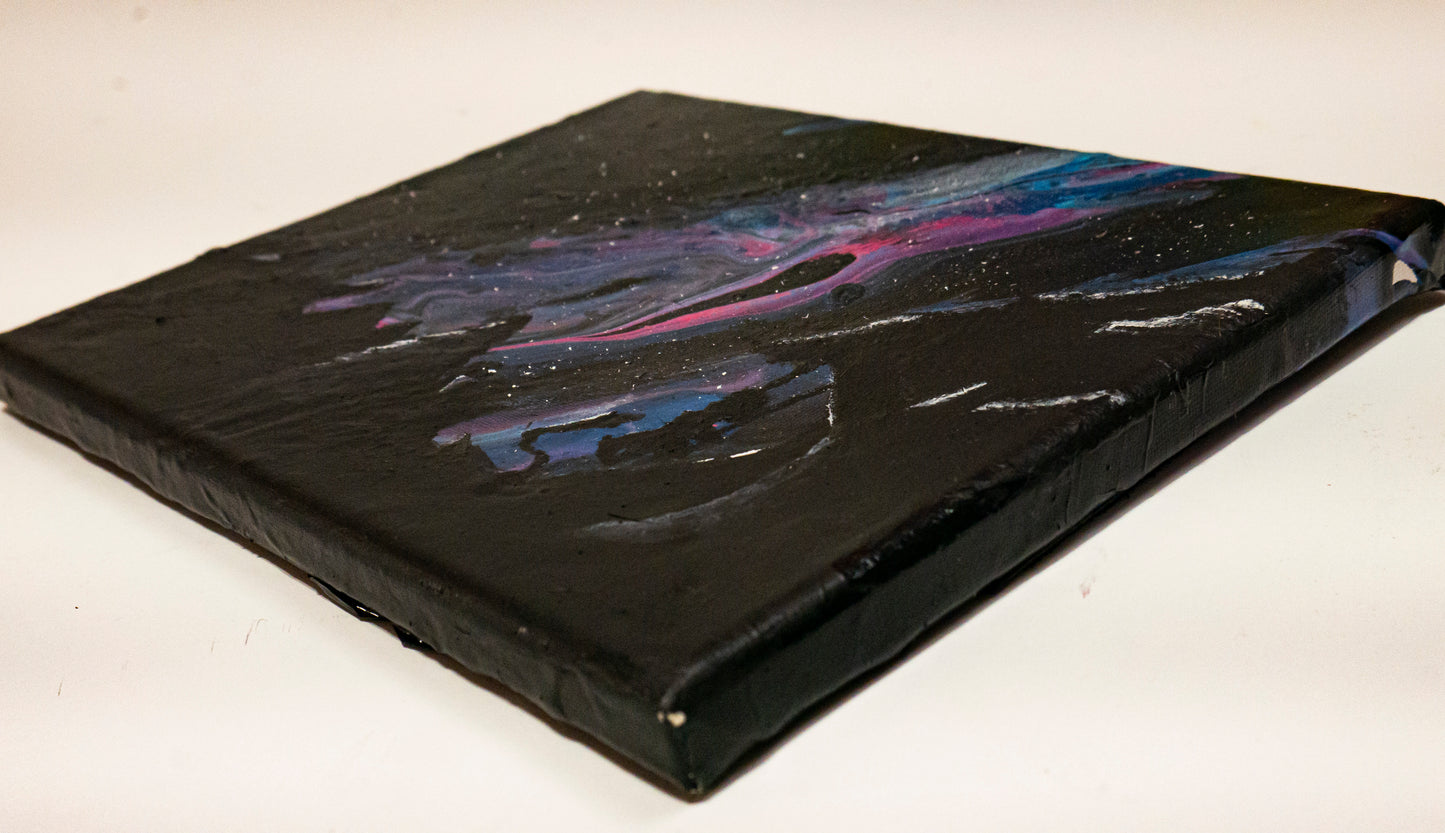 A Midnight Galaxy View Original Artwork