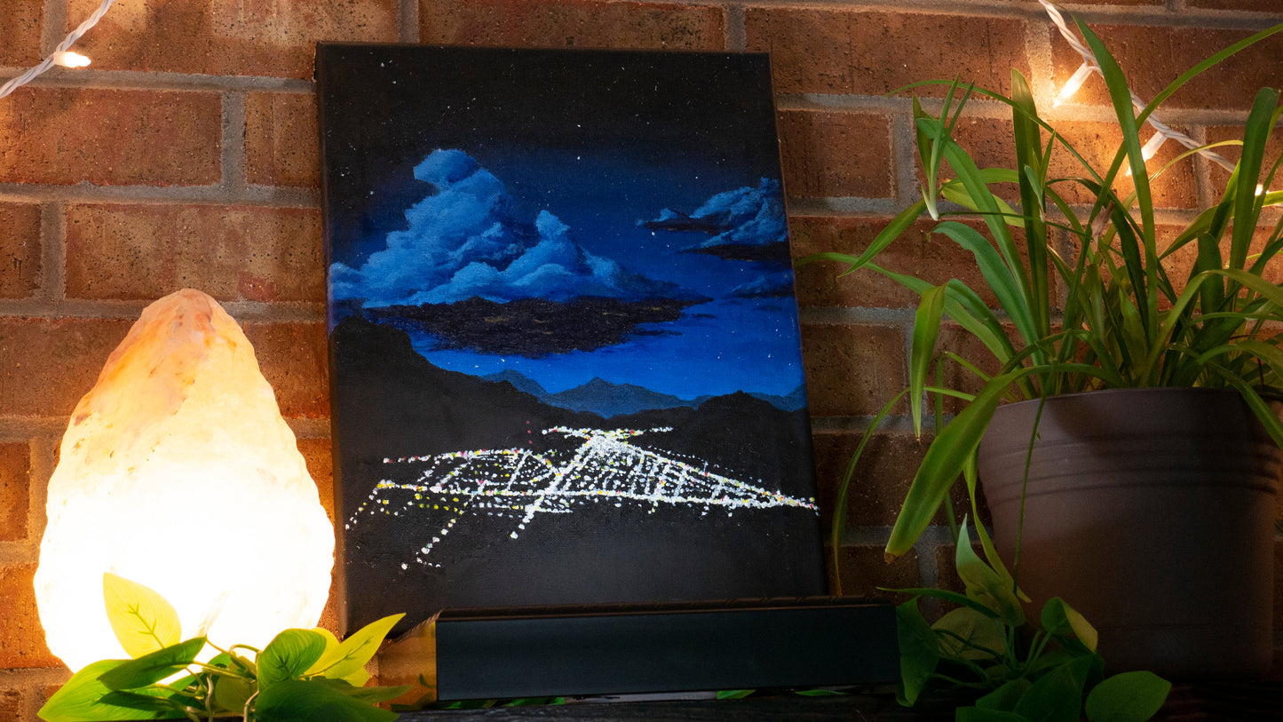 A City In The Rockies Original Artwork