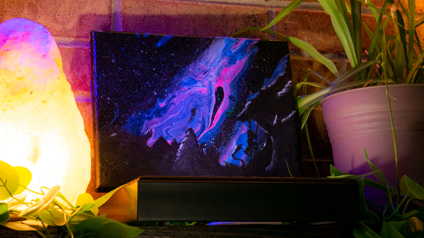 A Midnight Galaxy View Original Artwork