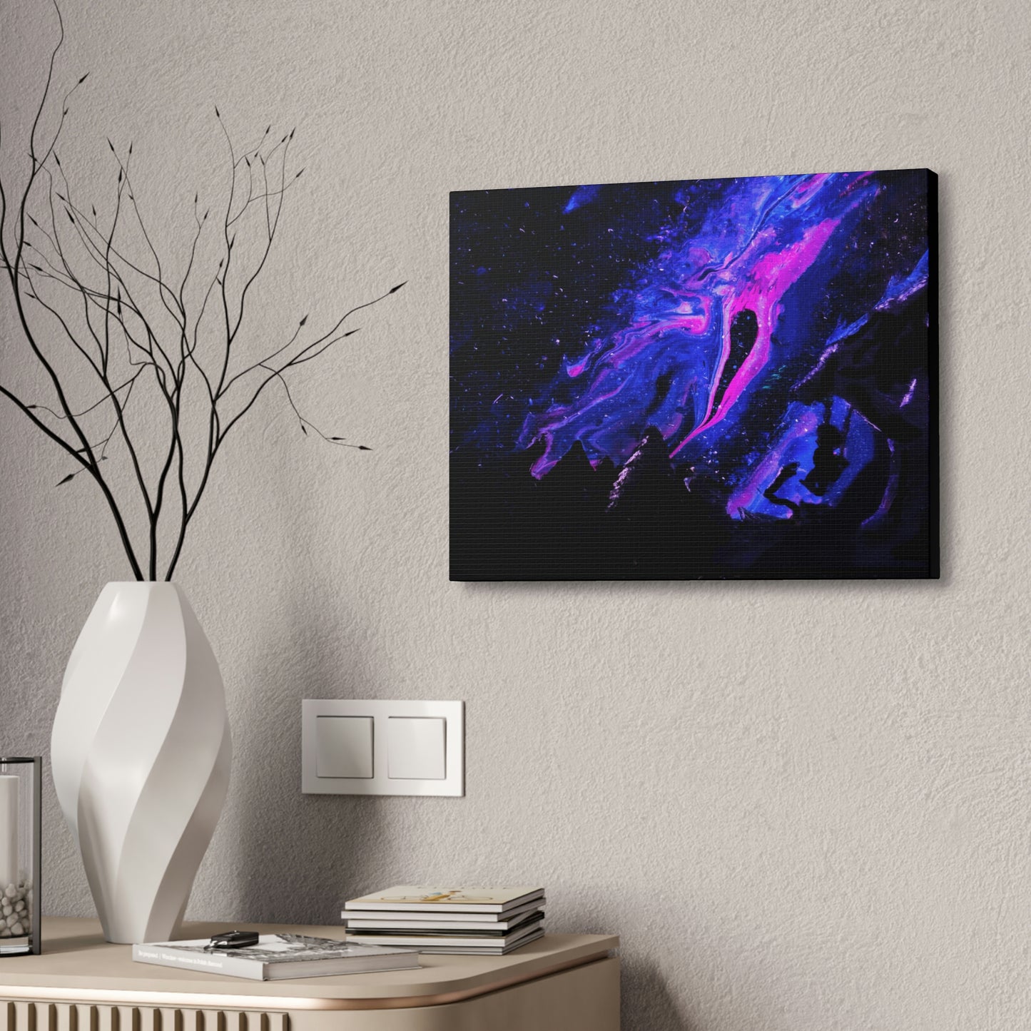 A Midnight Galaxy View Canvas