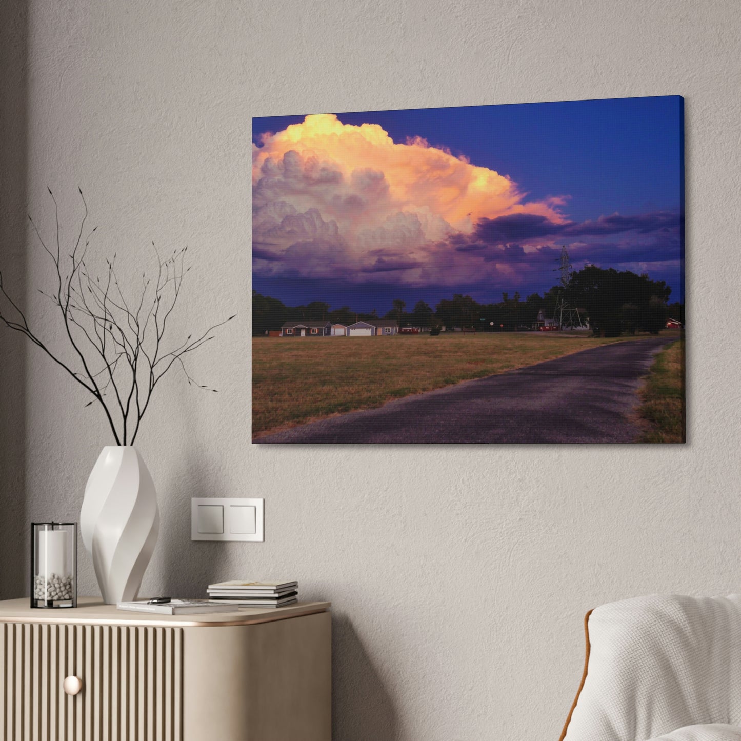 A Kansas Summer Storm Canvas