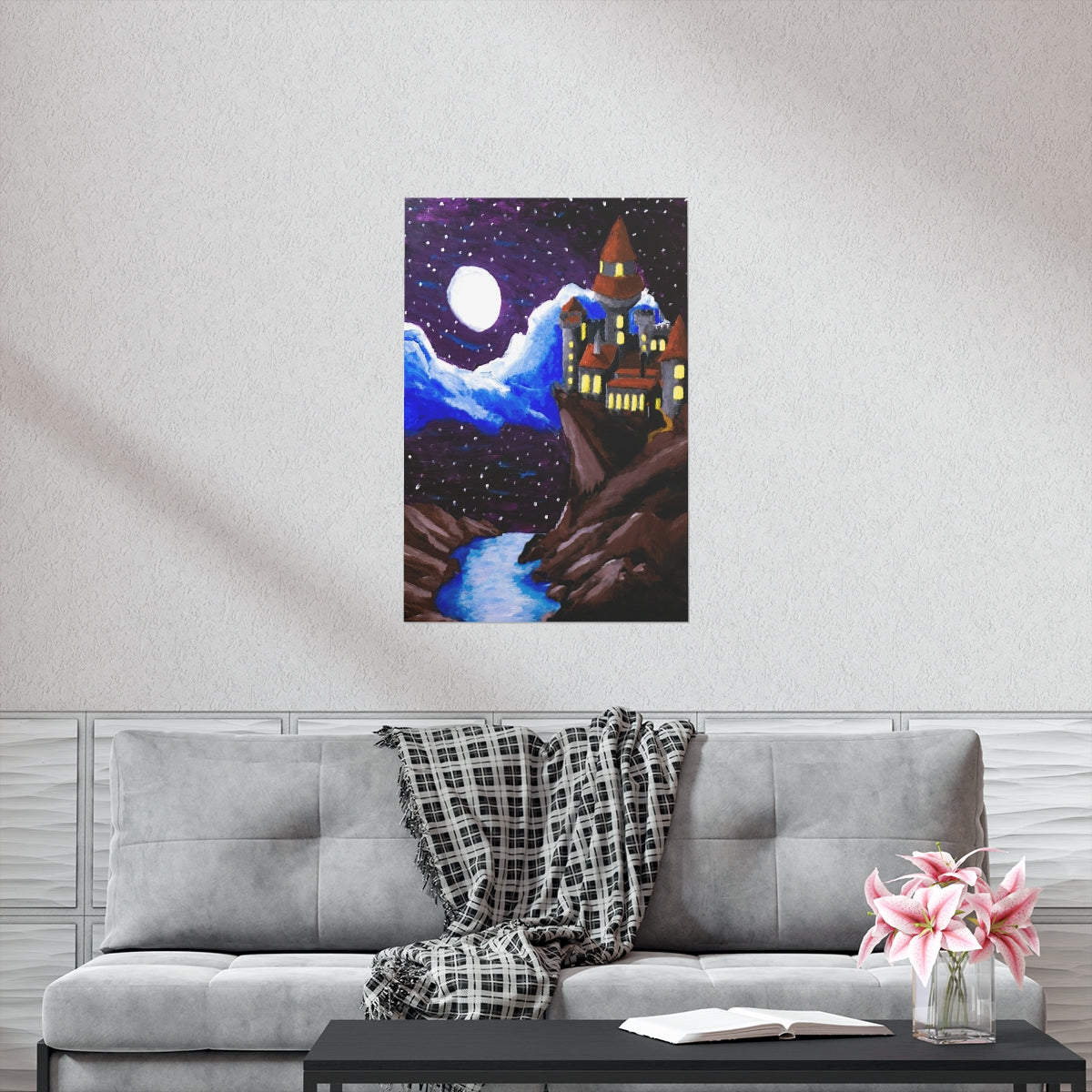 A Moonlit Castle Poster