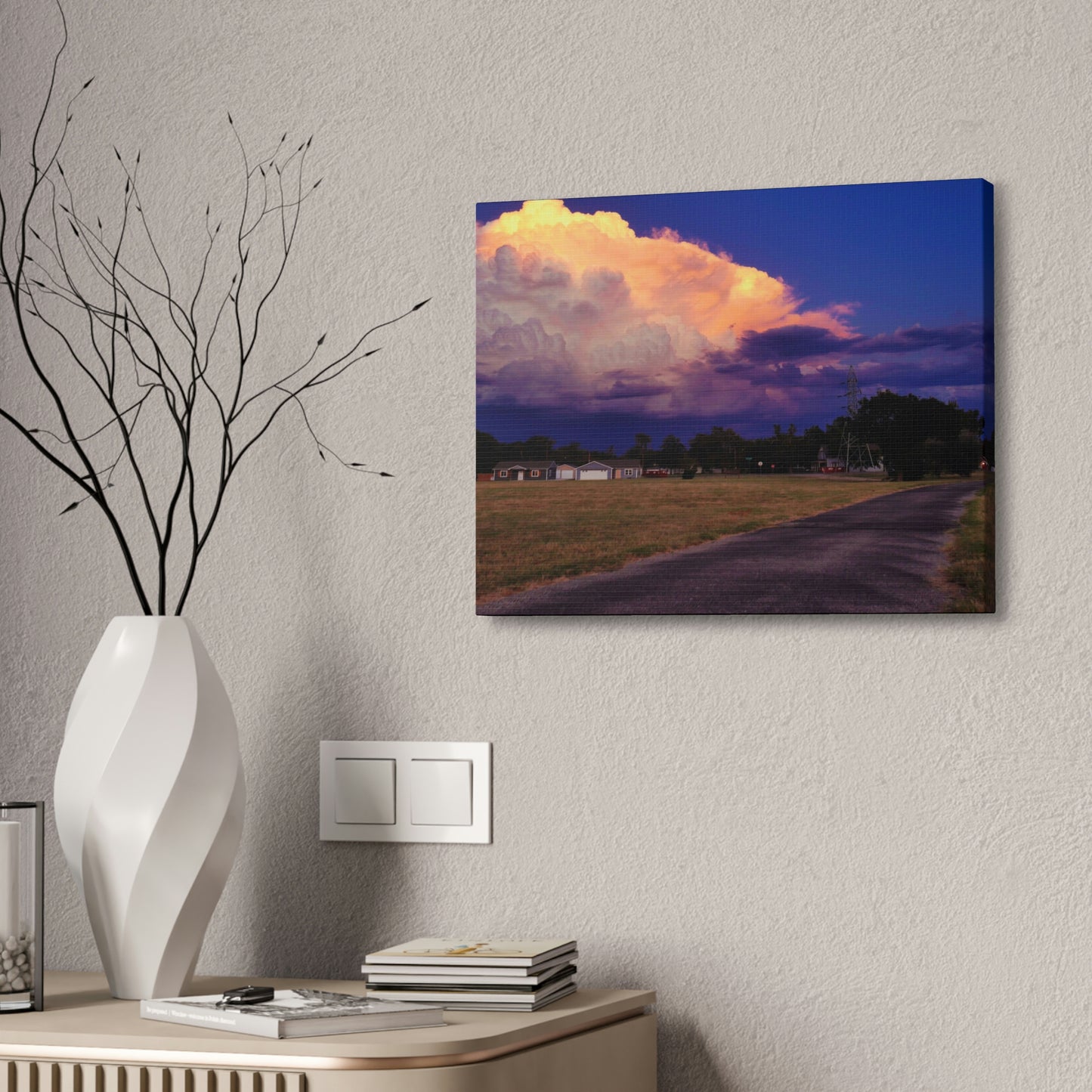 A Kansas Summer Storm Canvas