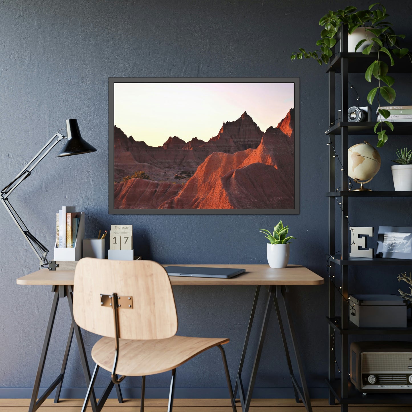 The Red Landscapes Framed Picture
