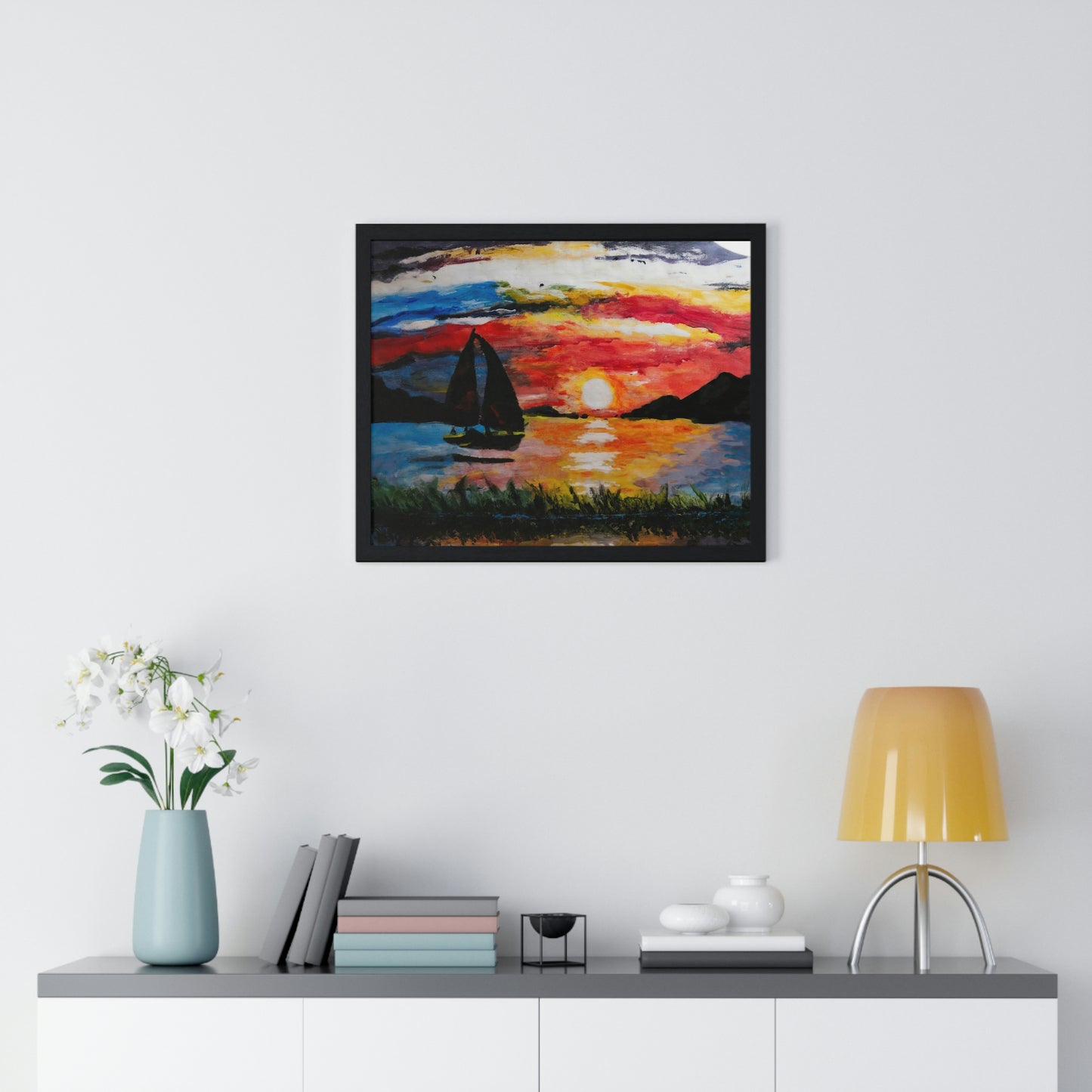 An Impressionists Sailboat Poster