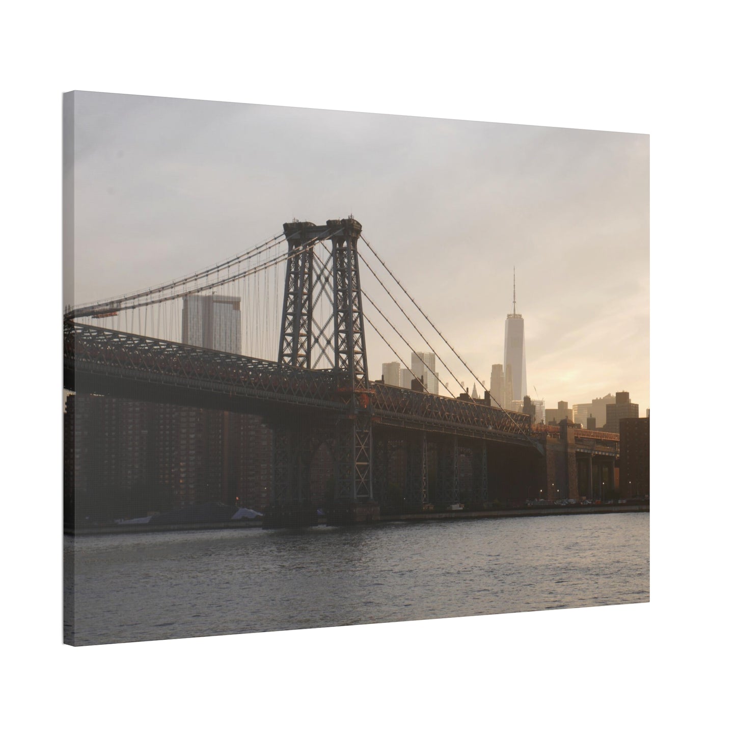 The Manhattan Bridge into NYC Canvas