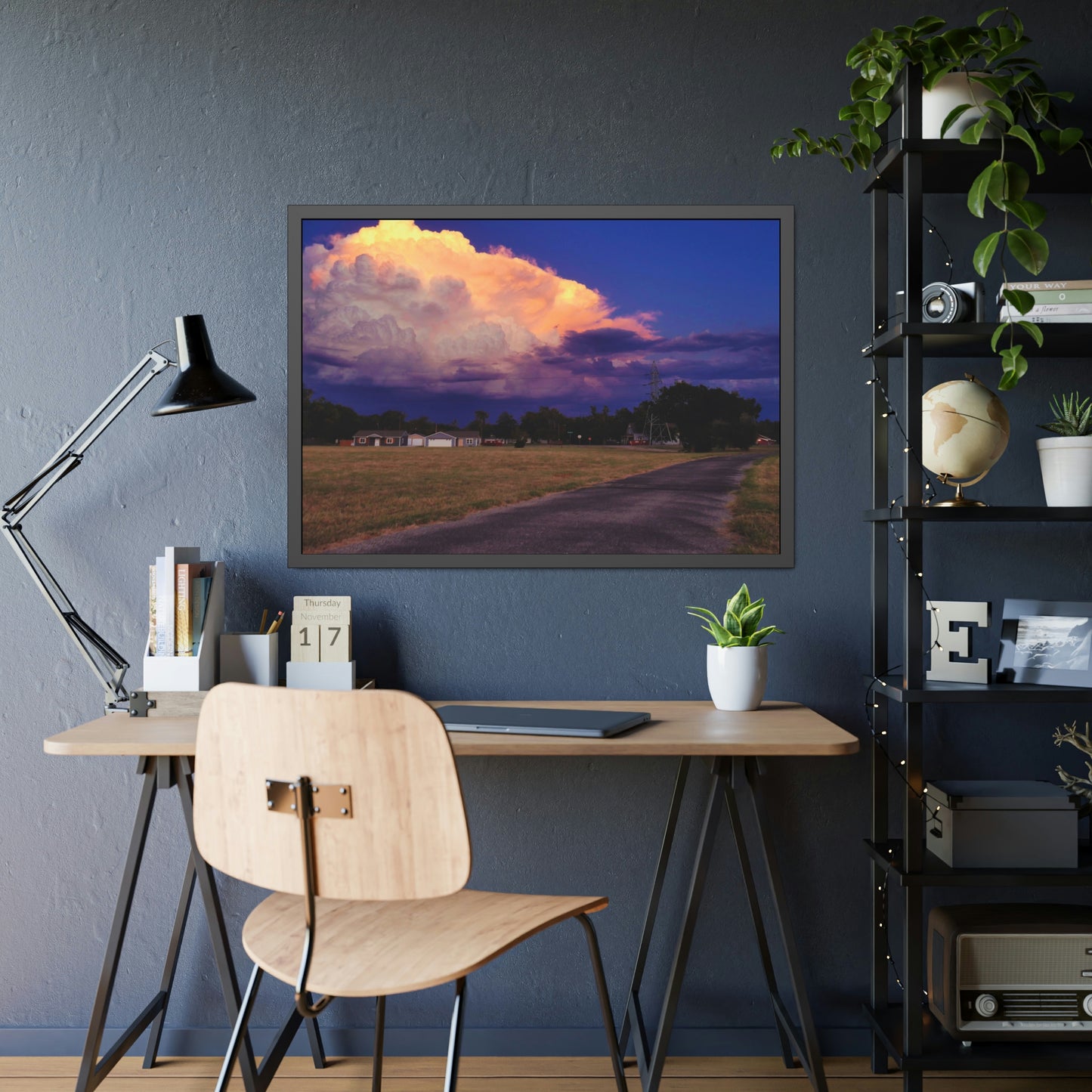 A Kansas Summer Storm Framed Picture
