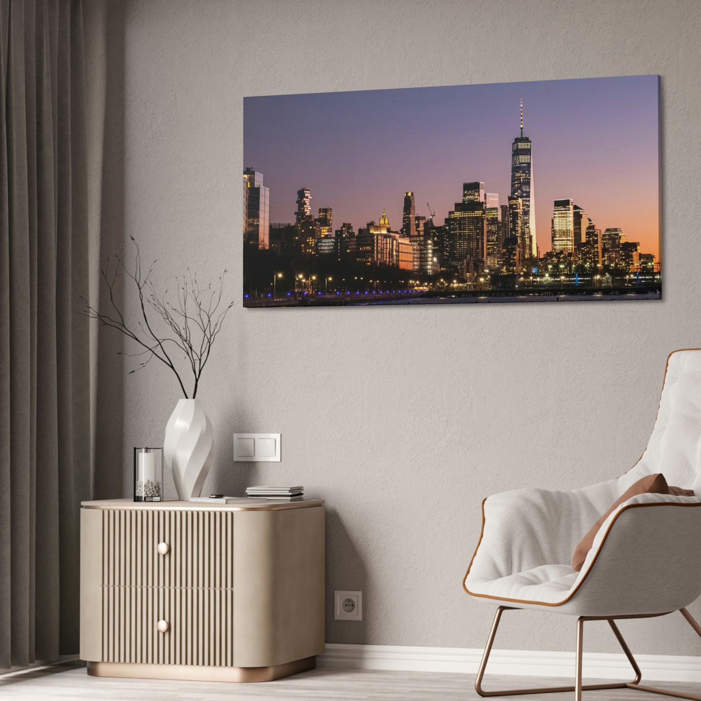 A View From the Hudson Canvas