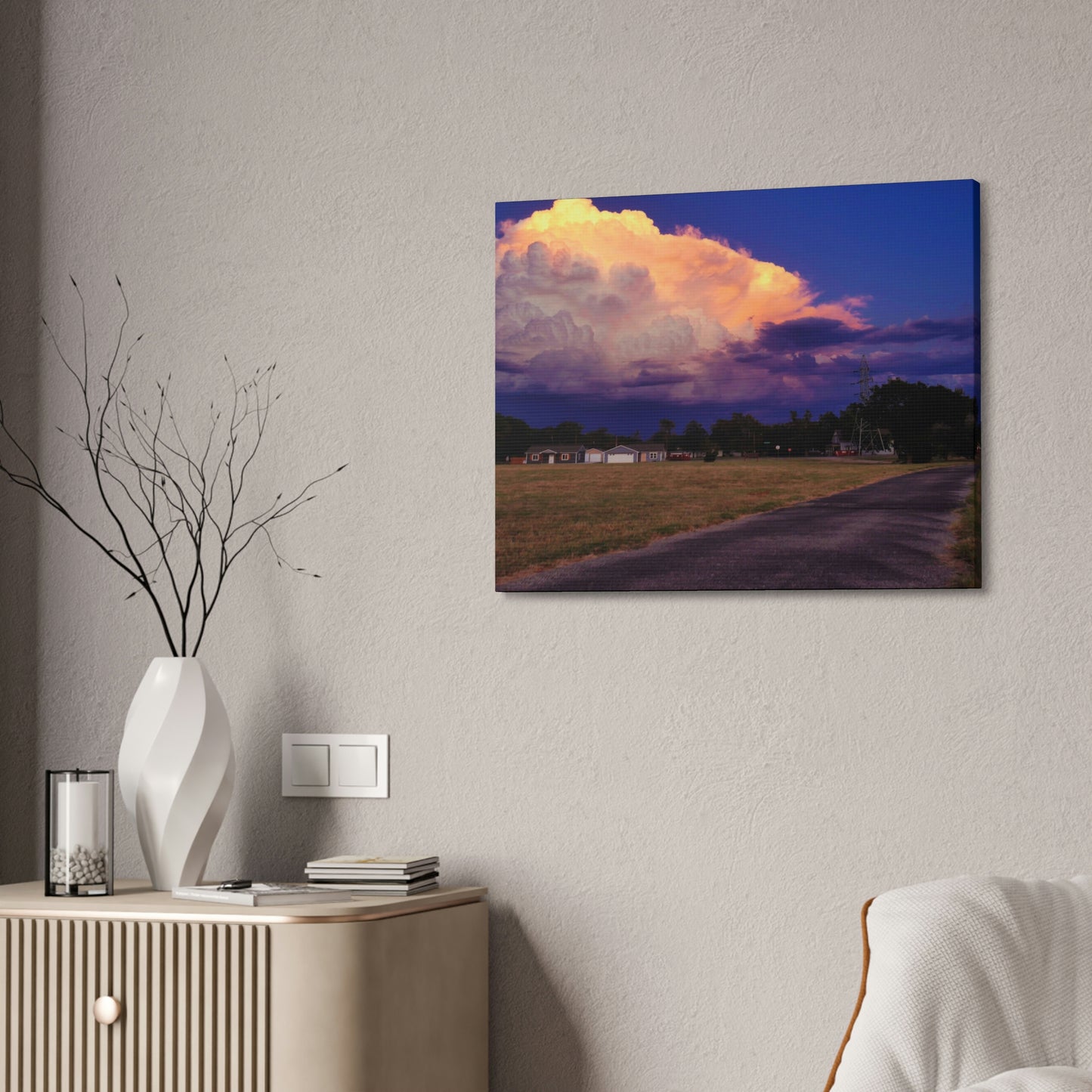 A Kansas Summer Storm Canvas
