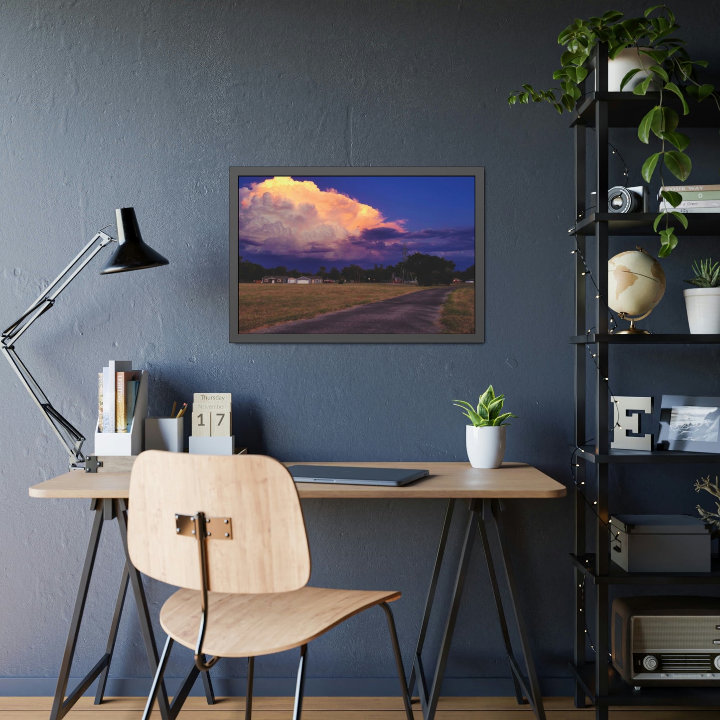 A Kansas Summer Storm Framed Picture