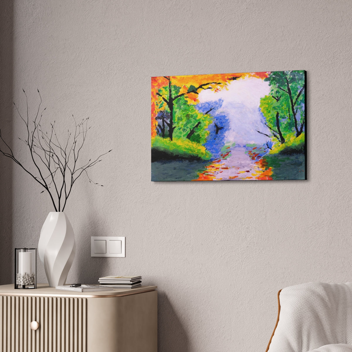 An Impressionists Forest Canvas