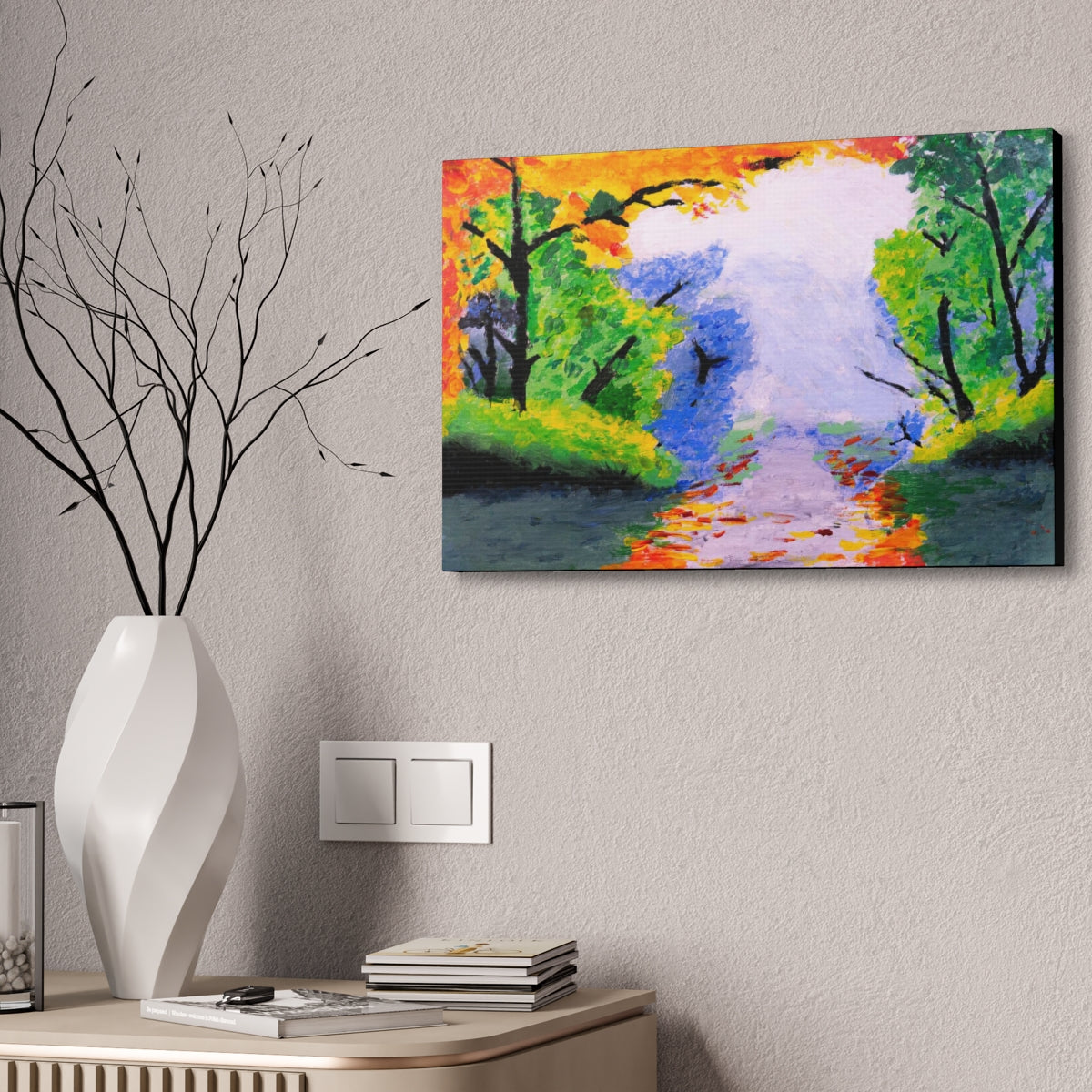 An Impressionists Forest Canvas