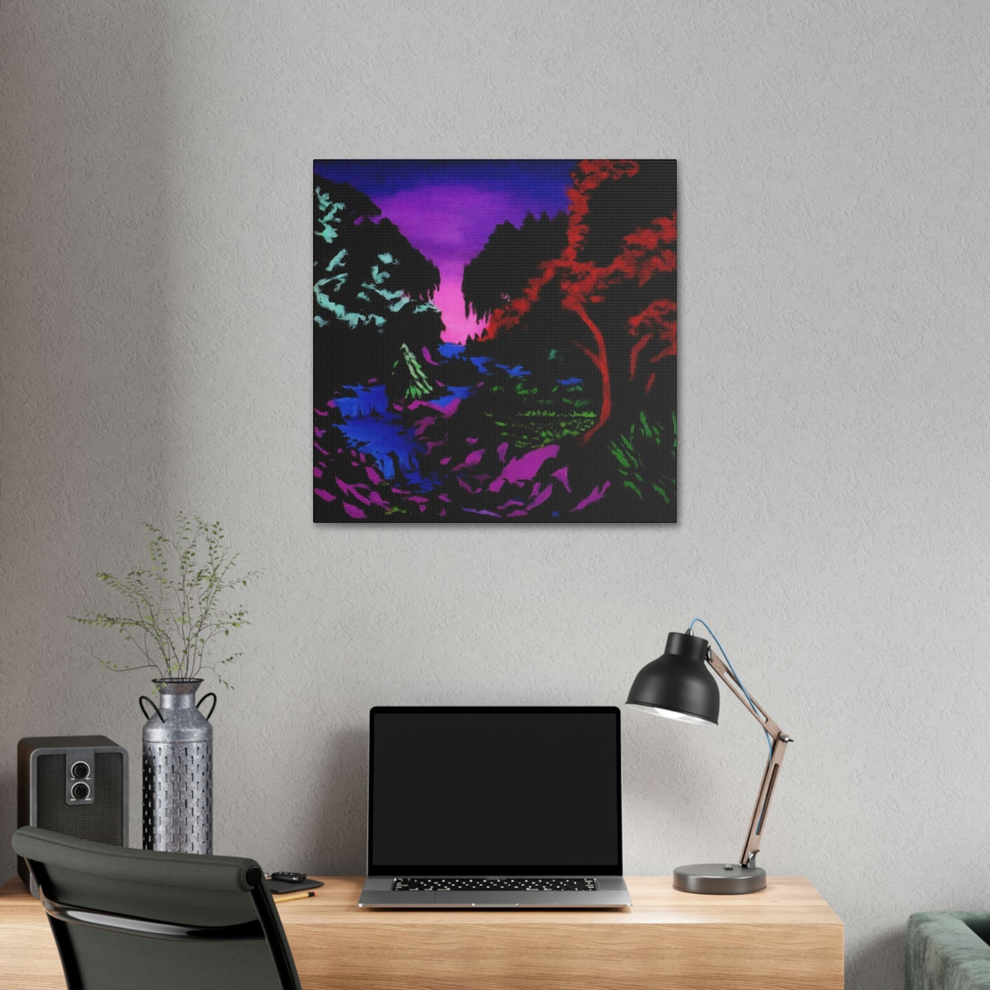 A Neon Forest Canvas