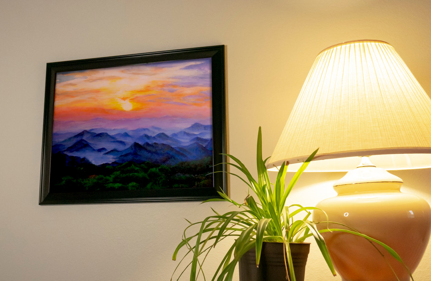 Sunset Over the Rockies Poster
