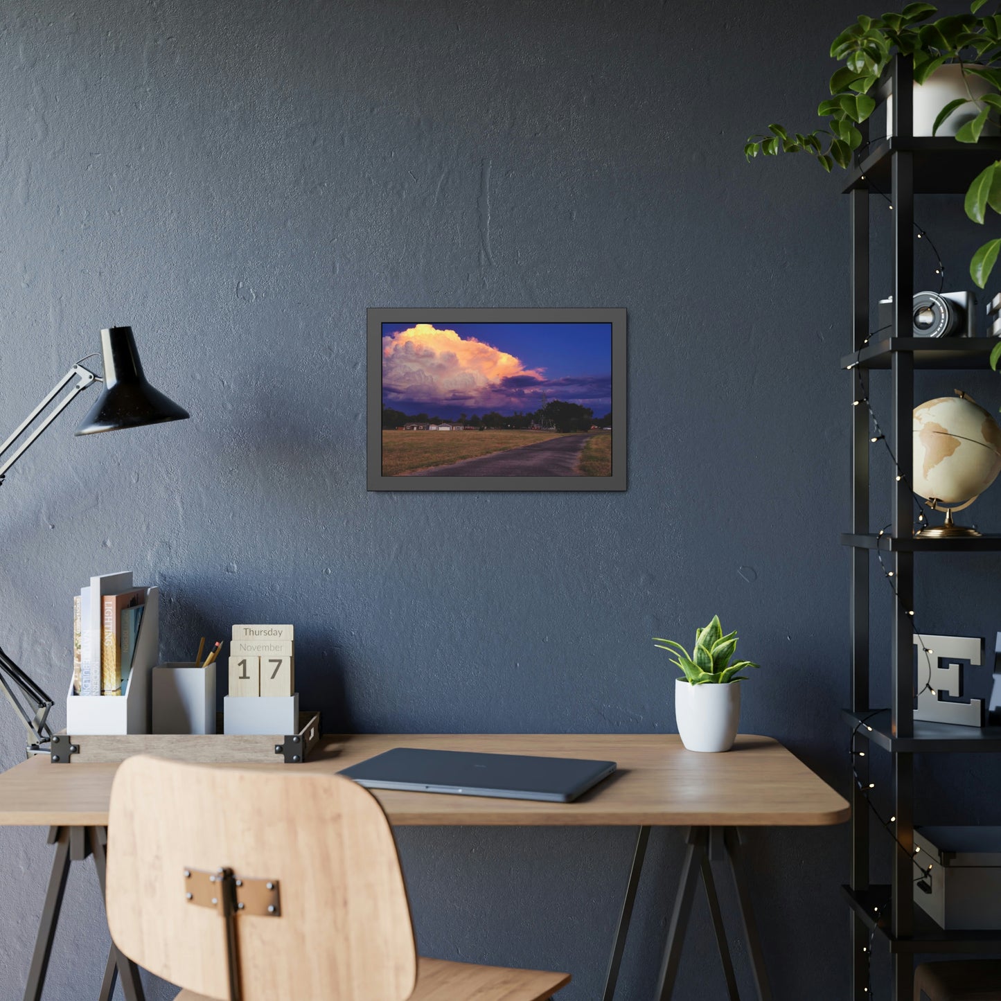 A Kansas Summer Storm Framed Picture