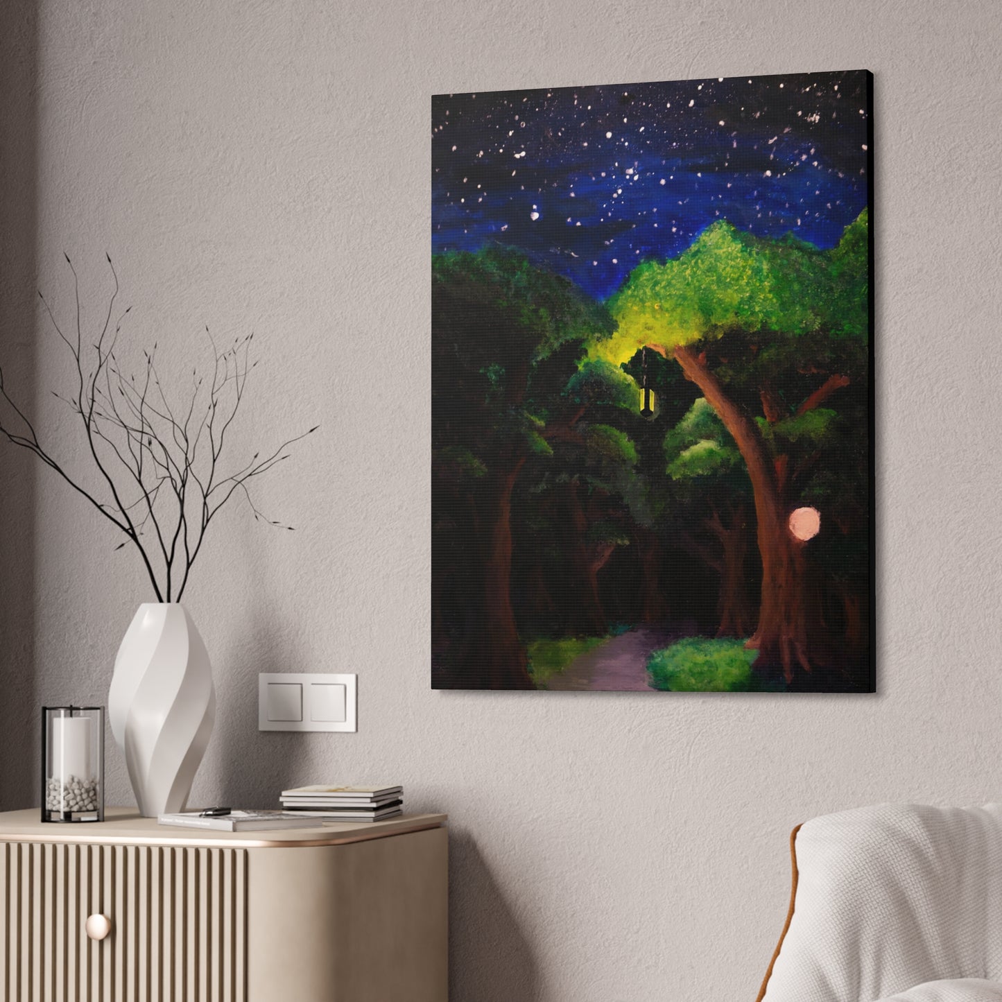 A Walk Into The Night Canvas