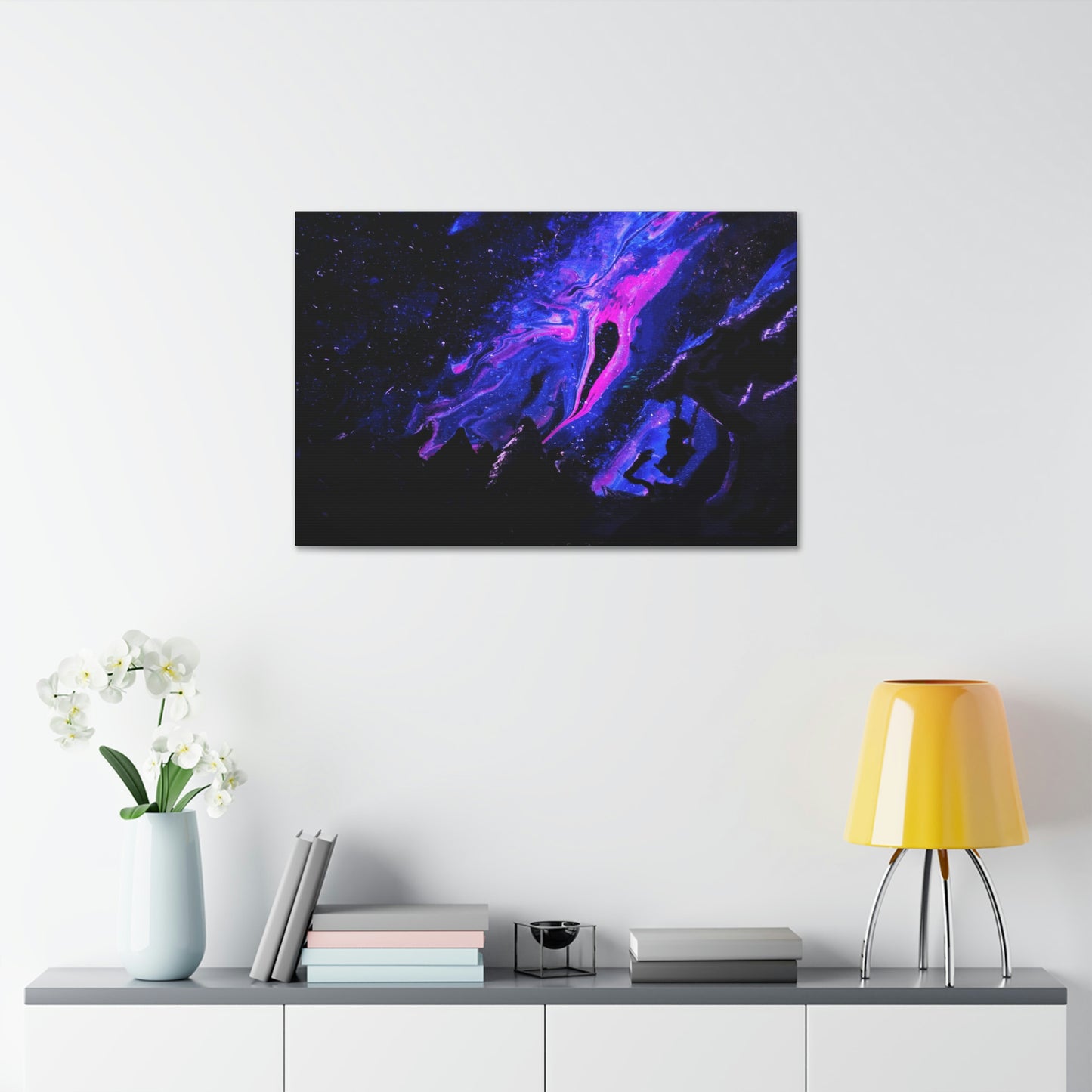 A Midnight Galaxy View Canvas