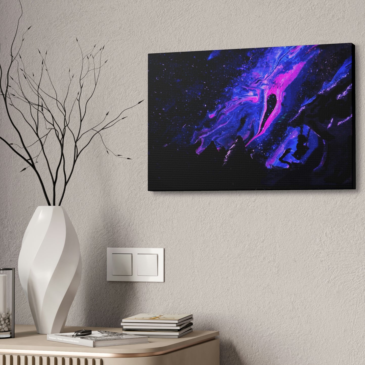 A Midnight Galaxy View Canvas