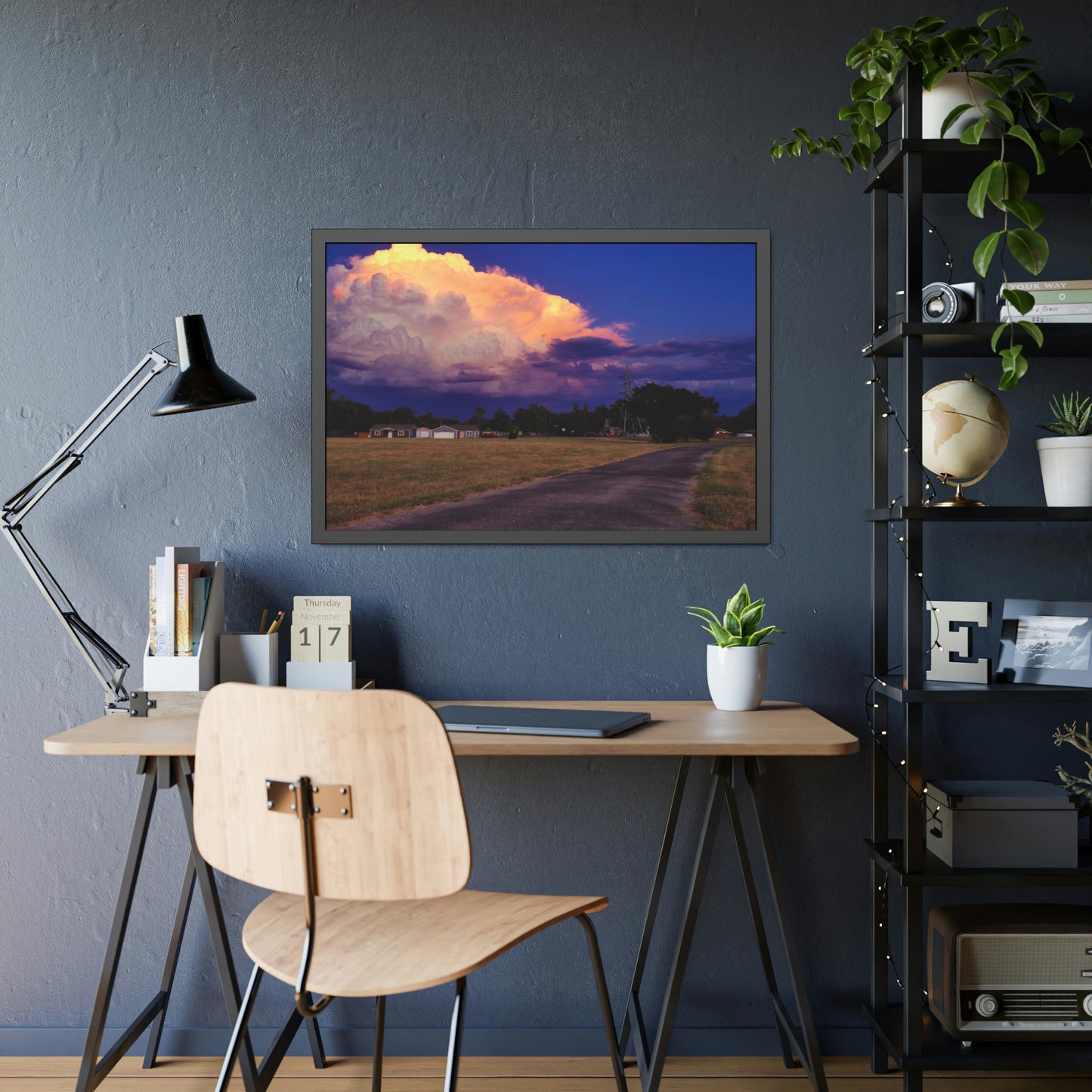 A Kansas Summer Storm Framed Picture