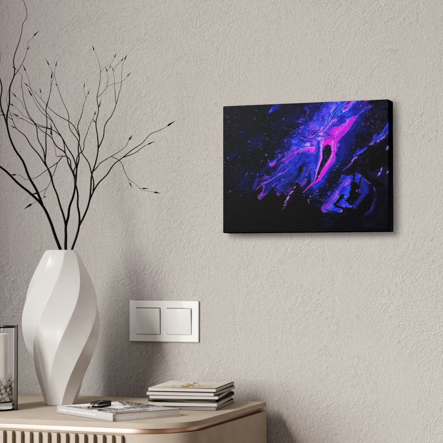 A Midnight Galaxy View Canvas
