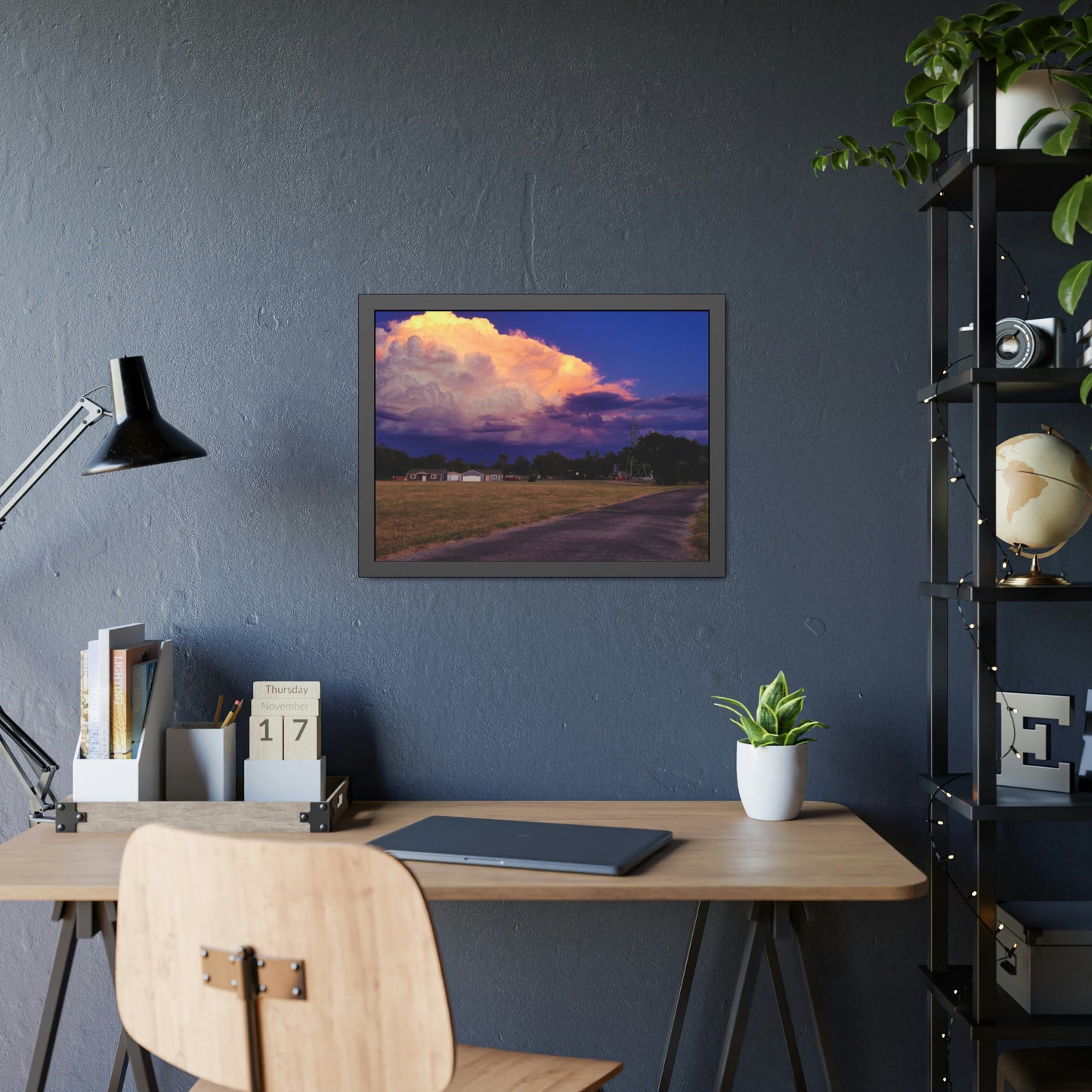 A Kansas Summer Storm Framed Picture