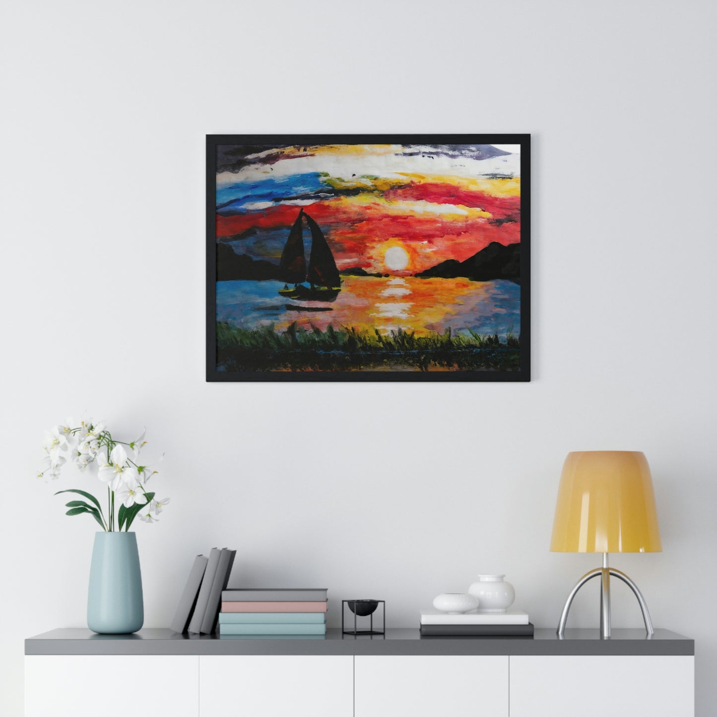 An Impressionists Sailboat Poster