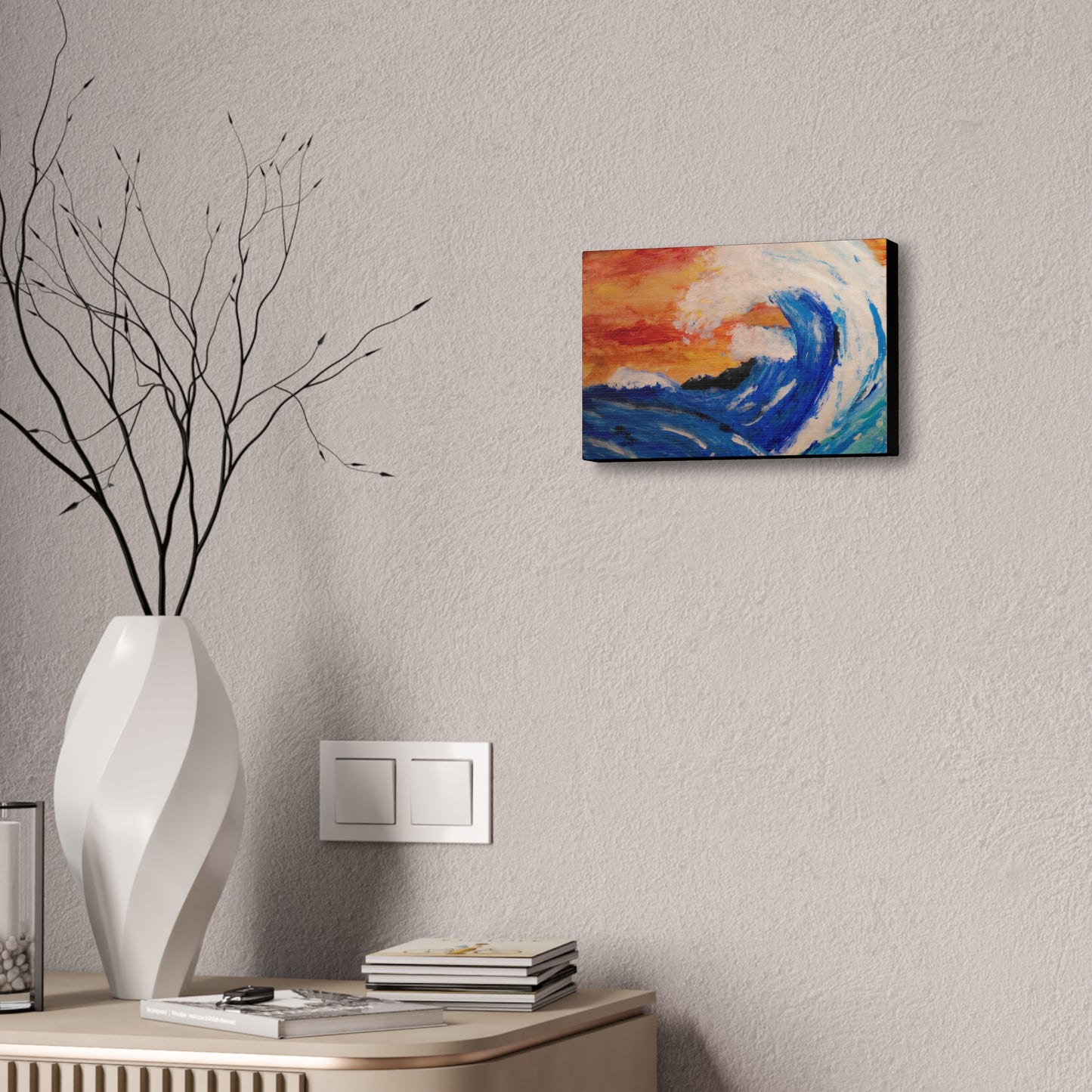 An Impressionists Wave Canvas