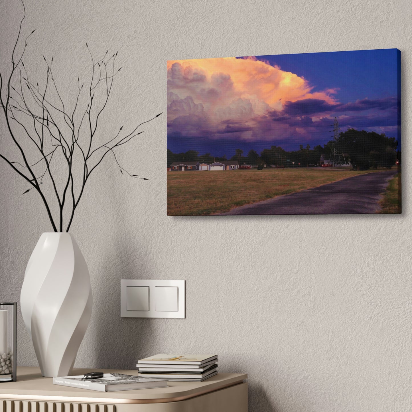 A Kansas Summer Storm Canvas