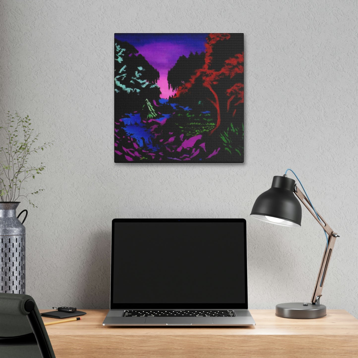 A Neon Forest Canvas