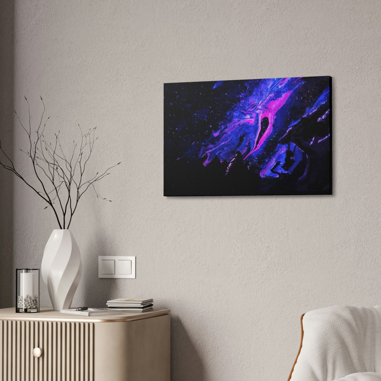 A Midnight Galaxy View Canvas
