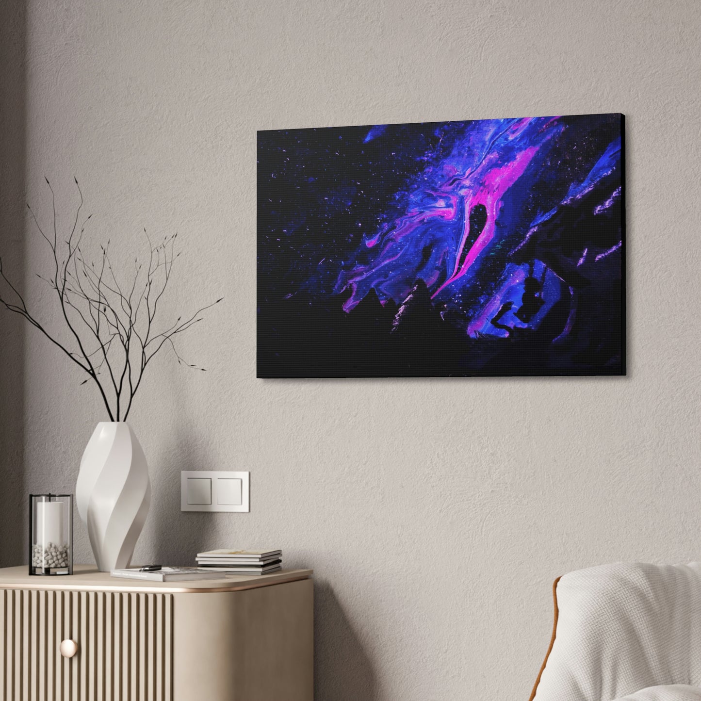A Midnight Galaxy View Canvas