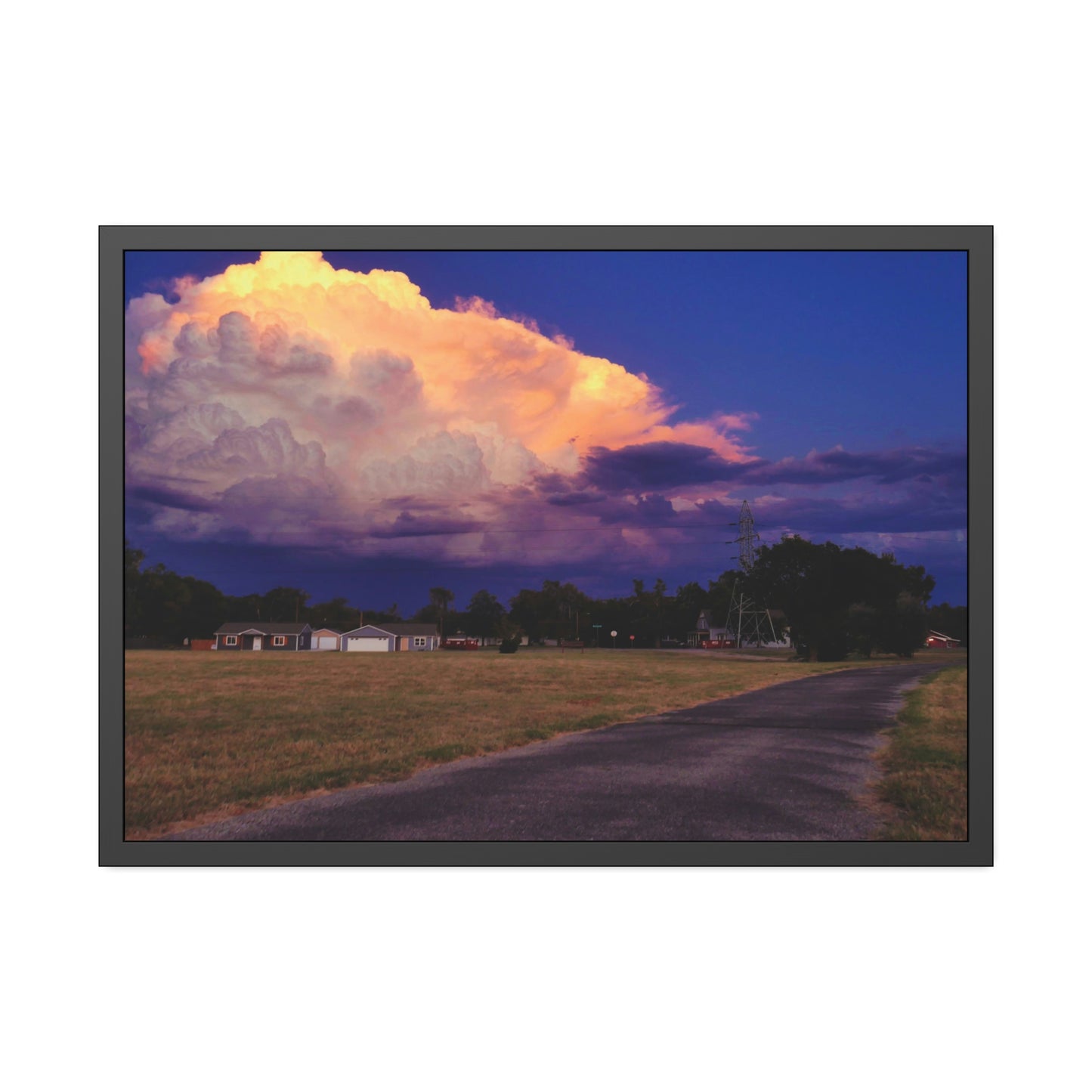 A Kansas Summer Storm Framed Picture