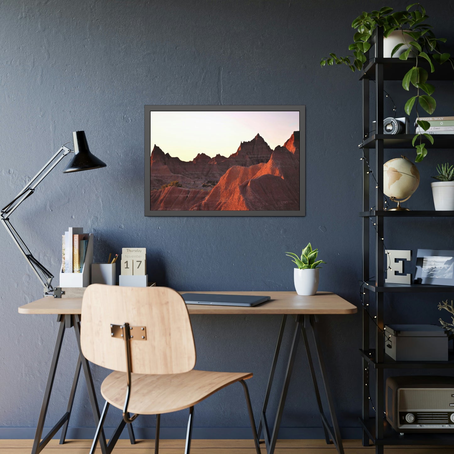 The Red Landscapes Framed Picture
