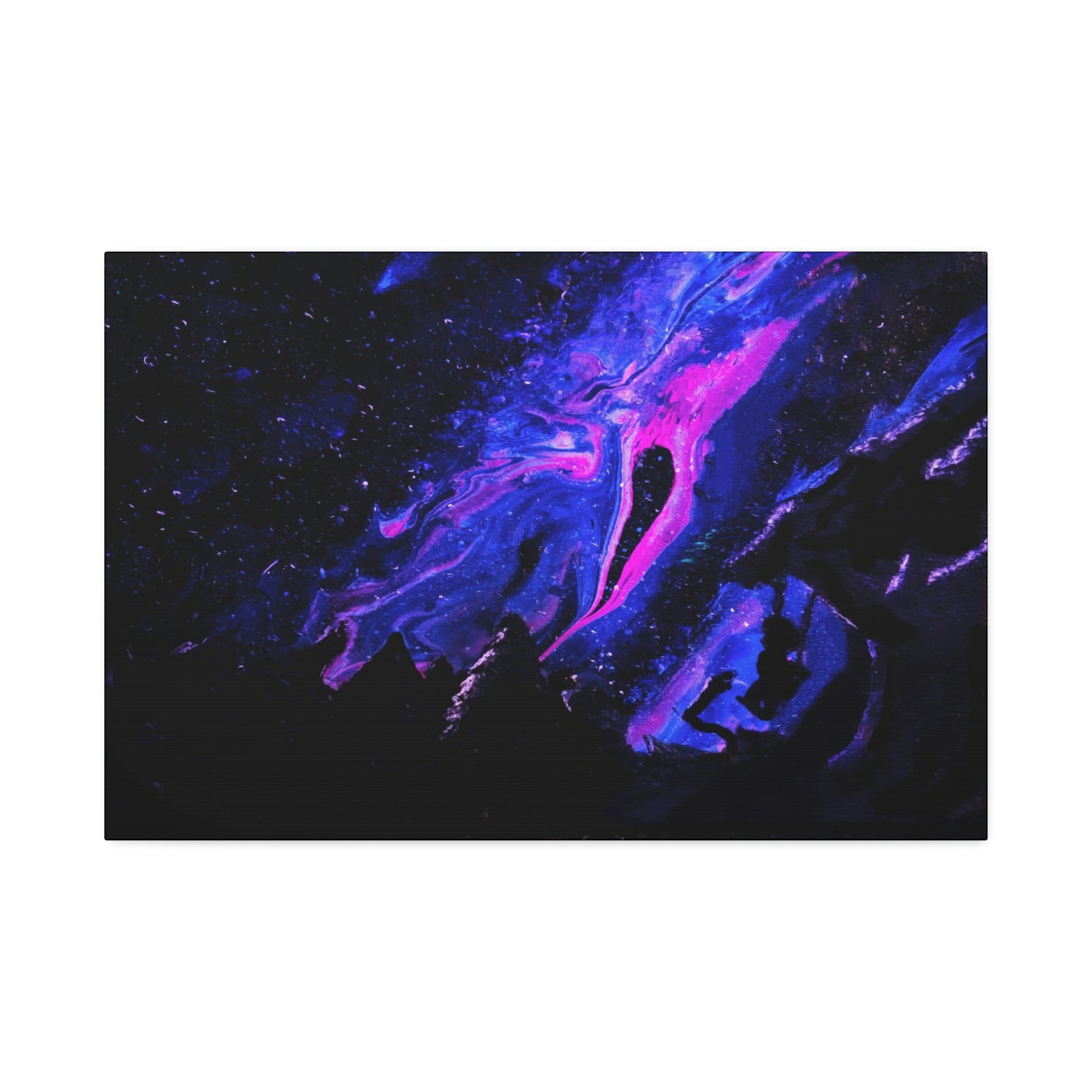 A Midnight Galaxy View Canvas