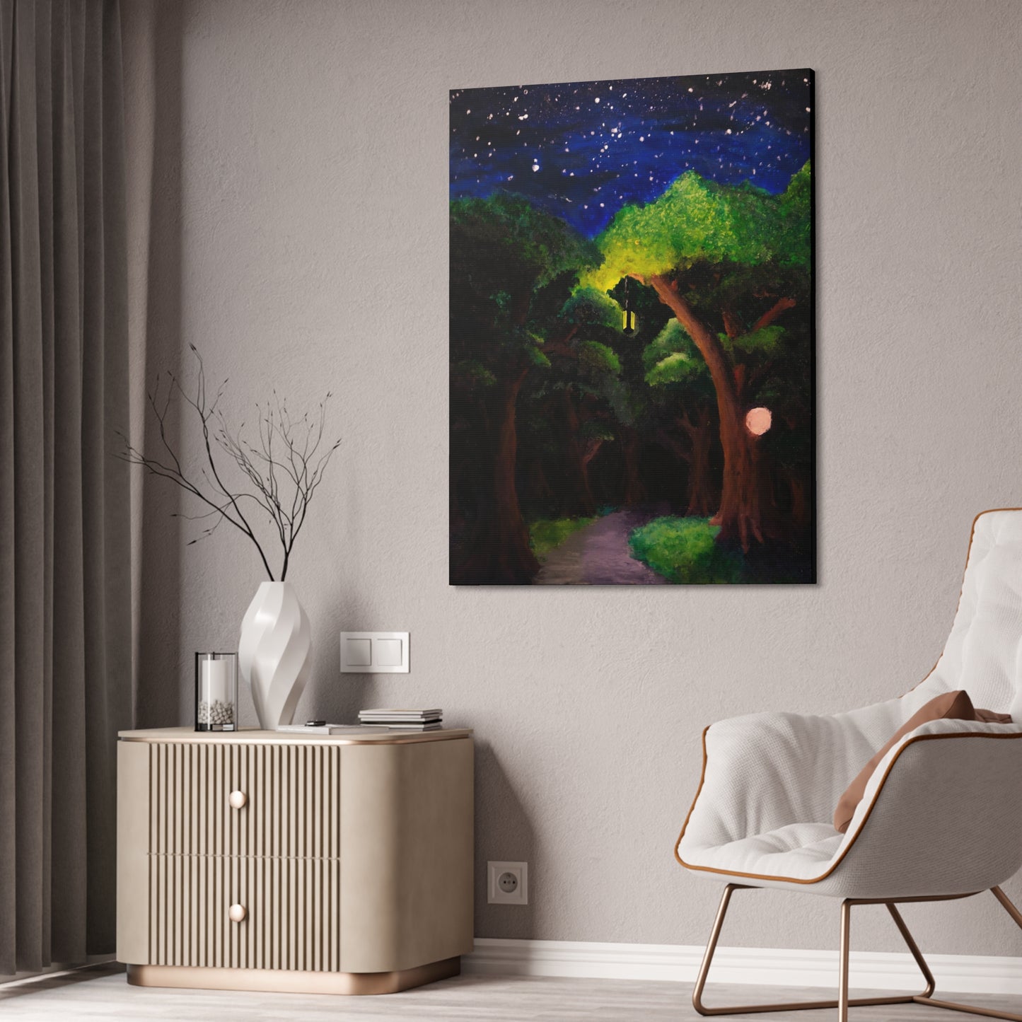 A Walk Into The Night Canvas
