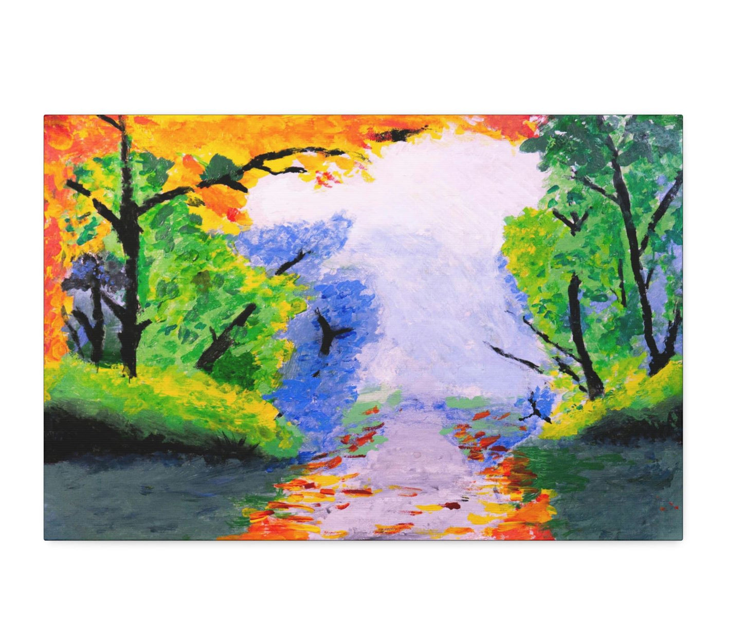 An Impressionists Forest Canvas