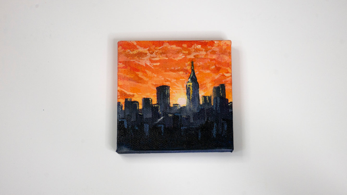 A Tiny NY Cityscape Original Artwork