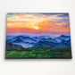 Sunset In The Rockies Original Artwork