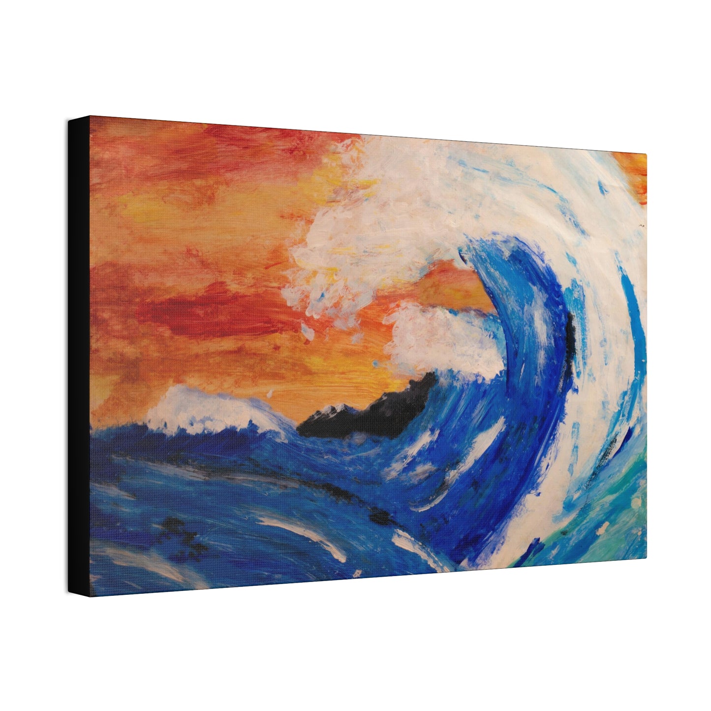 An Impressionists Wave Canvas