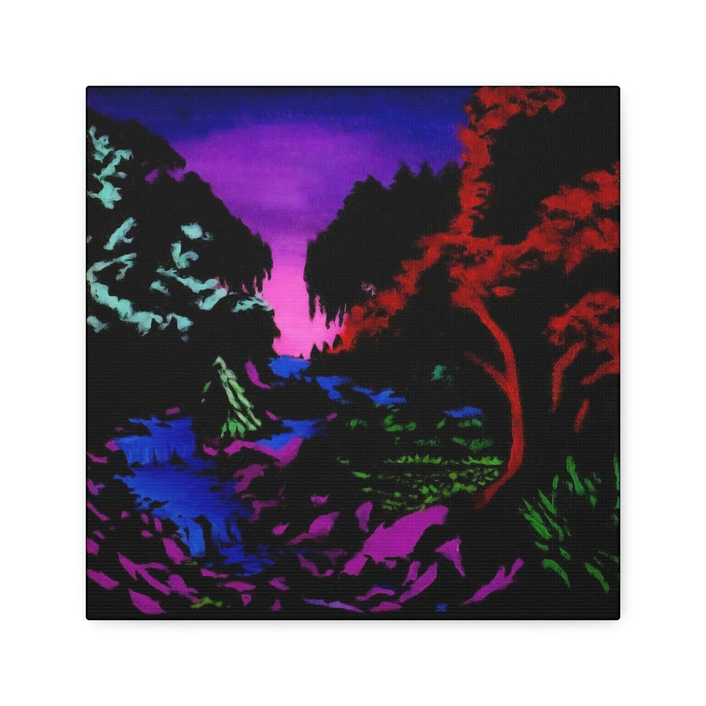 A Neon Forest Canvas