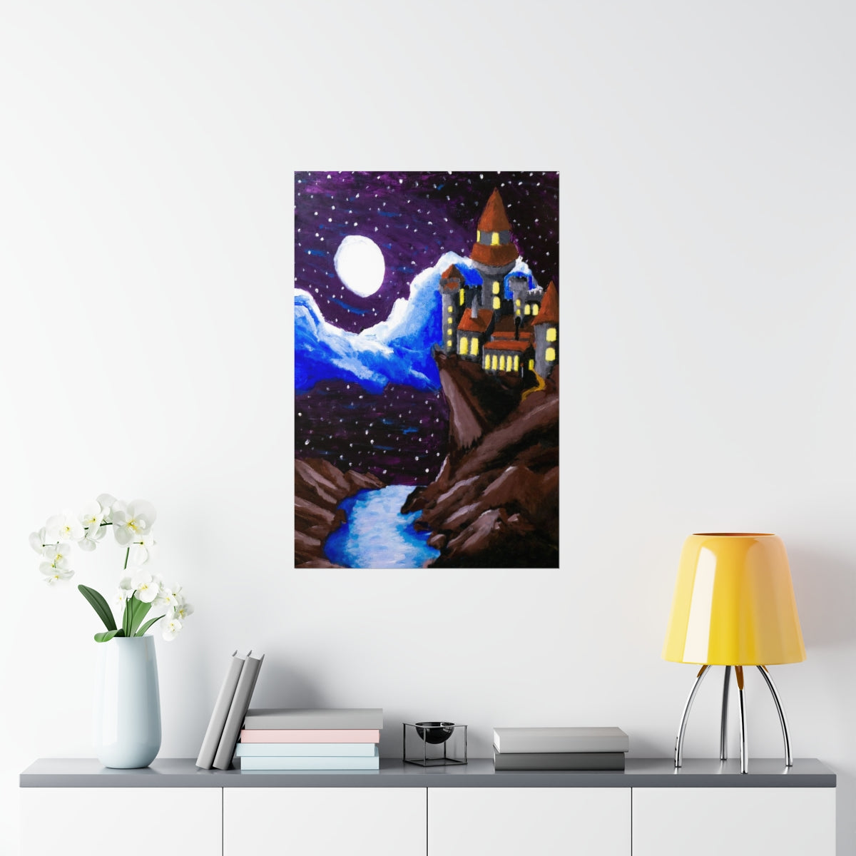 A Moonlit Castle Poster