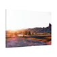 Sunset in The Badlands Canvas