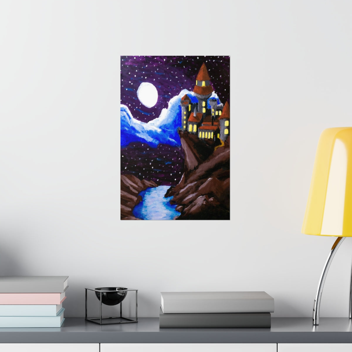 A Moonlit Castle Poster