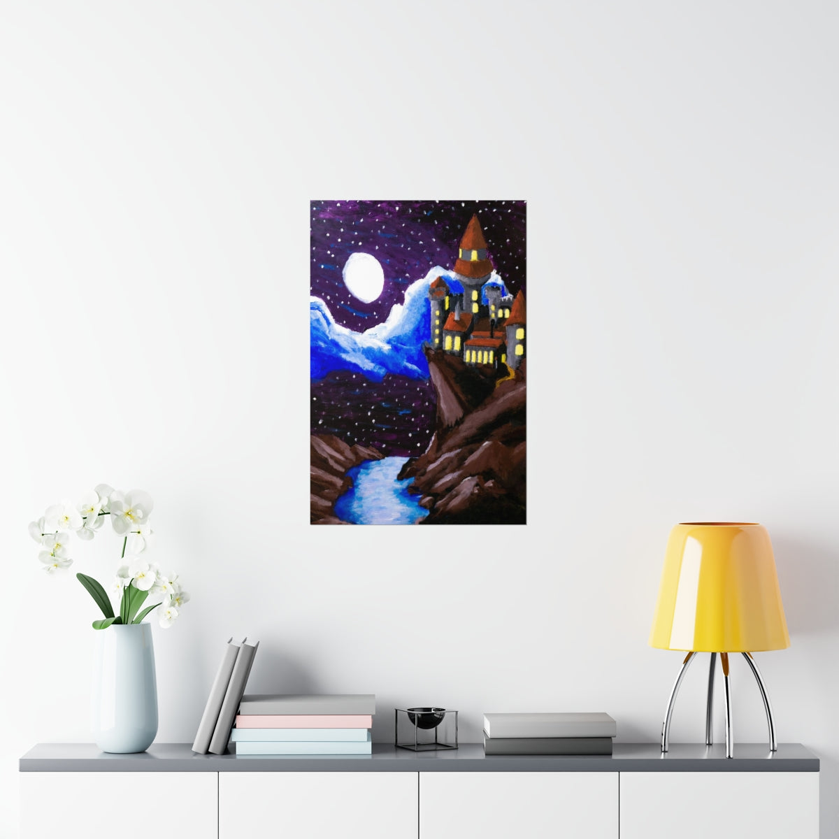 A Moonlit Castle Poster